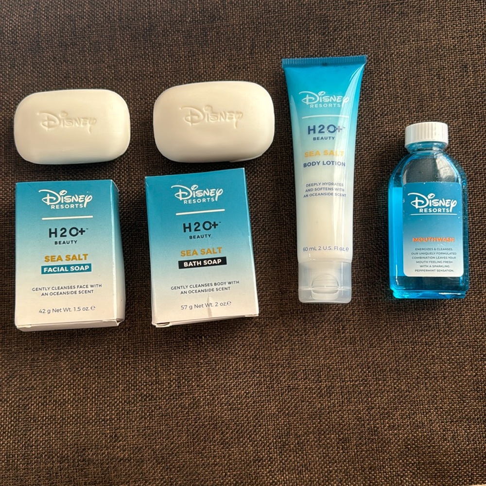 Four Disney H20+ Beauty travel size bathroom items ~ Unused